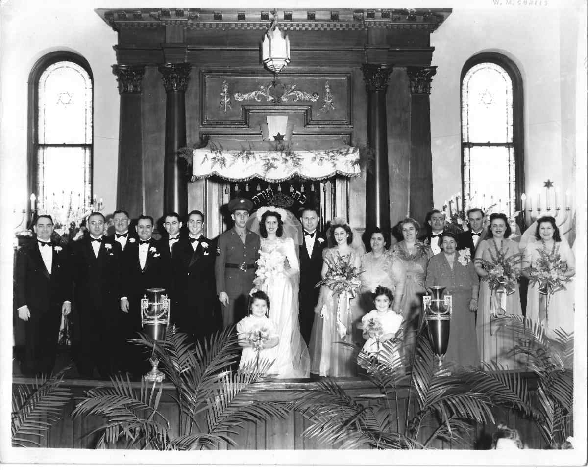 wedding of Margie Evensky and Louis Goodman,January 31, 1943