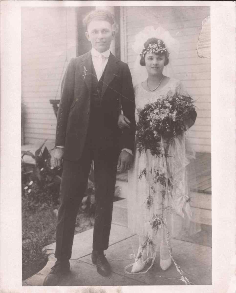 Wedding photo of Julius and Bessie